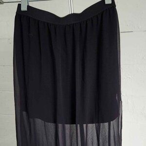 H&M Divided Sheer Black Maxi with Mini underneath